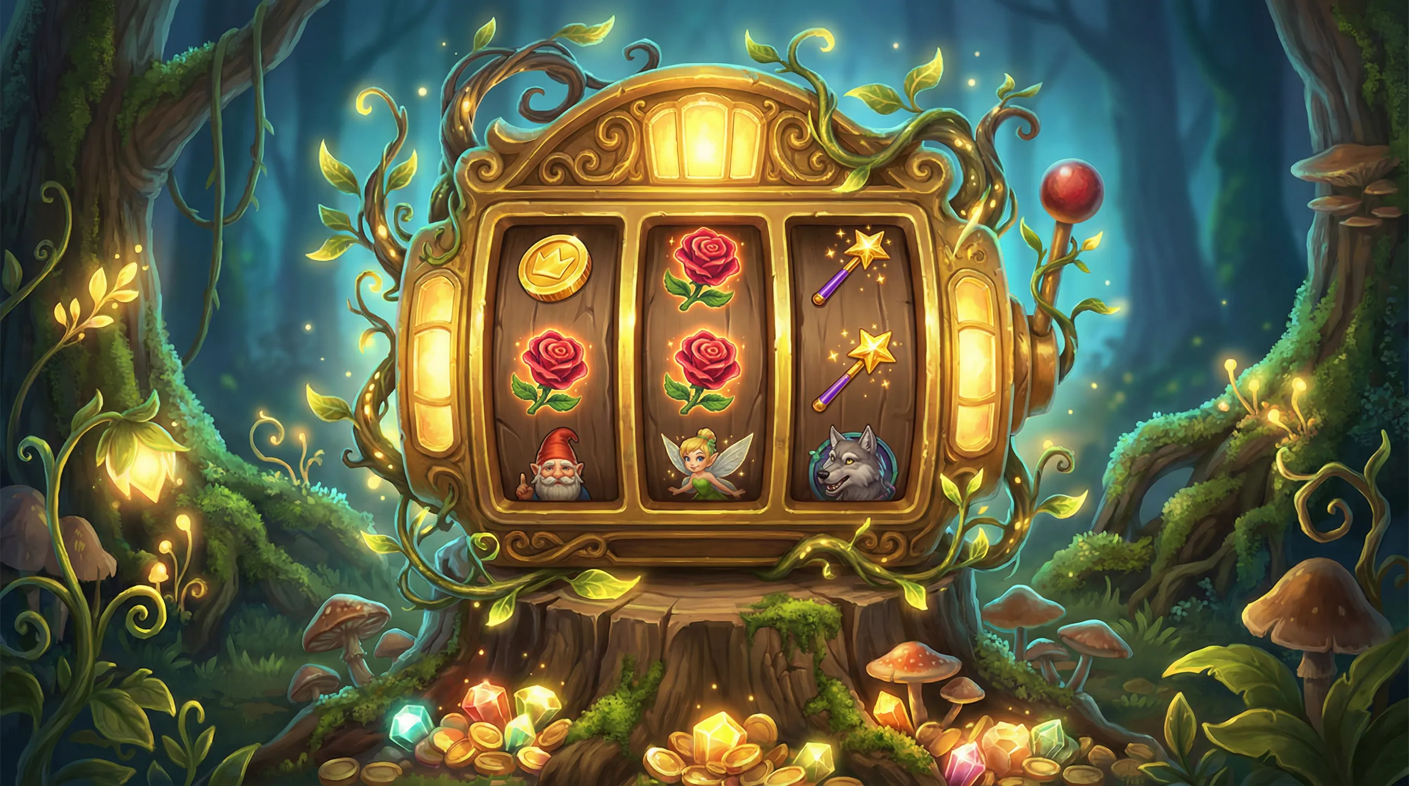 Caça-níqueis mágico com símbolos encantados no Onabet